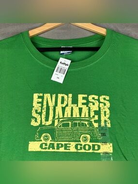 Cuffy’s Cape Cod Men’s Size XXL Graphic T Shirt Endless Summer Green NWT!.